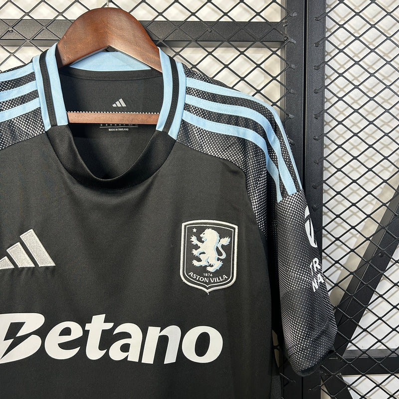Camisa Aston Villa Away 25/26 Castore Torcedor Masculina - Lançamento