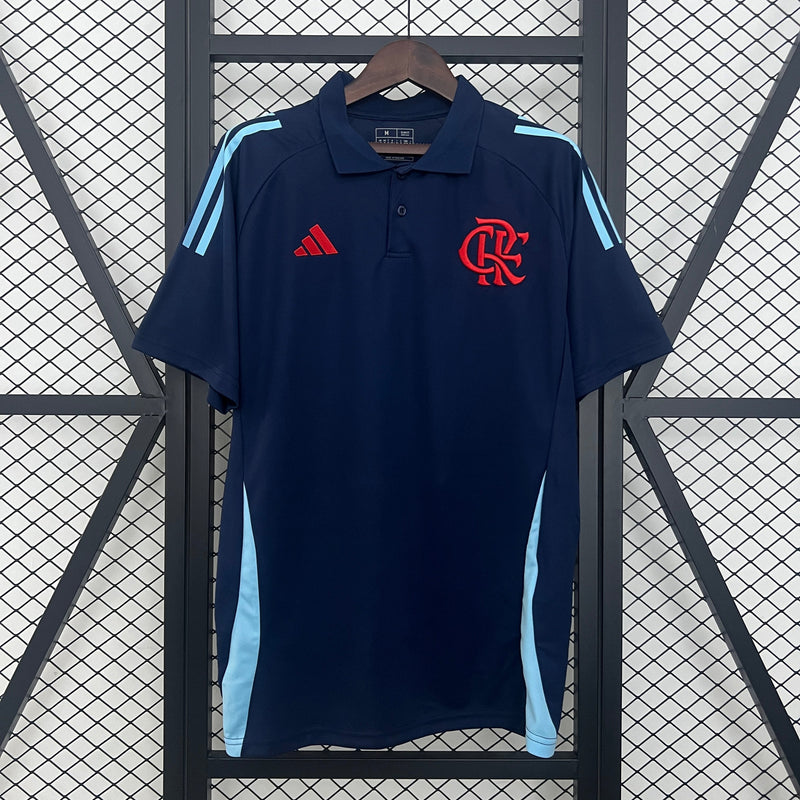 Camisa Flamengo Treino Azul Marinho Polo 25/26 - Versão Torcedor - Lançamento