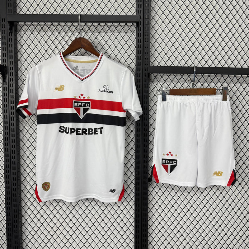 Kit Infantil São Paulo Titular 25/26 - Lançamento